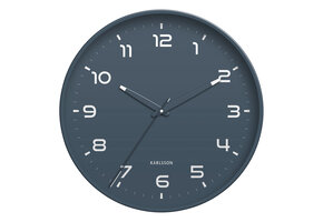 Karlsson - Wandklok Orgullo - Classic blue- Ø40cm