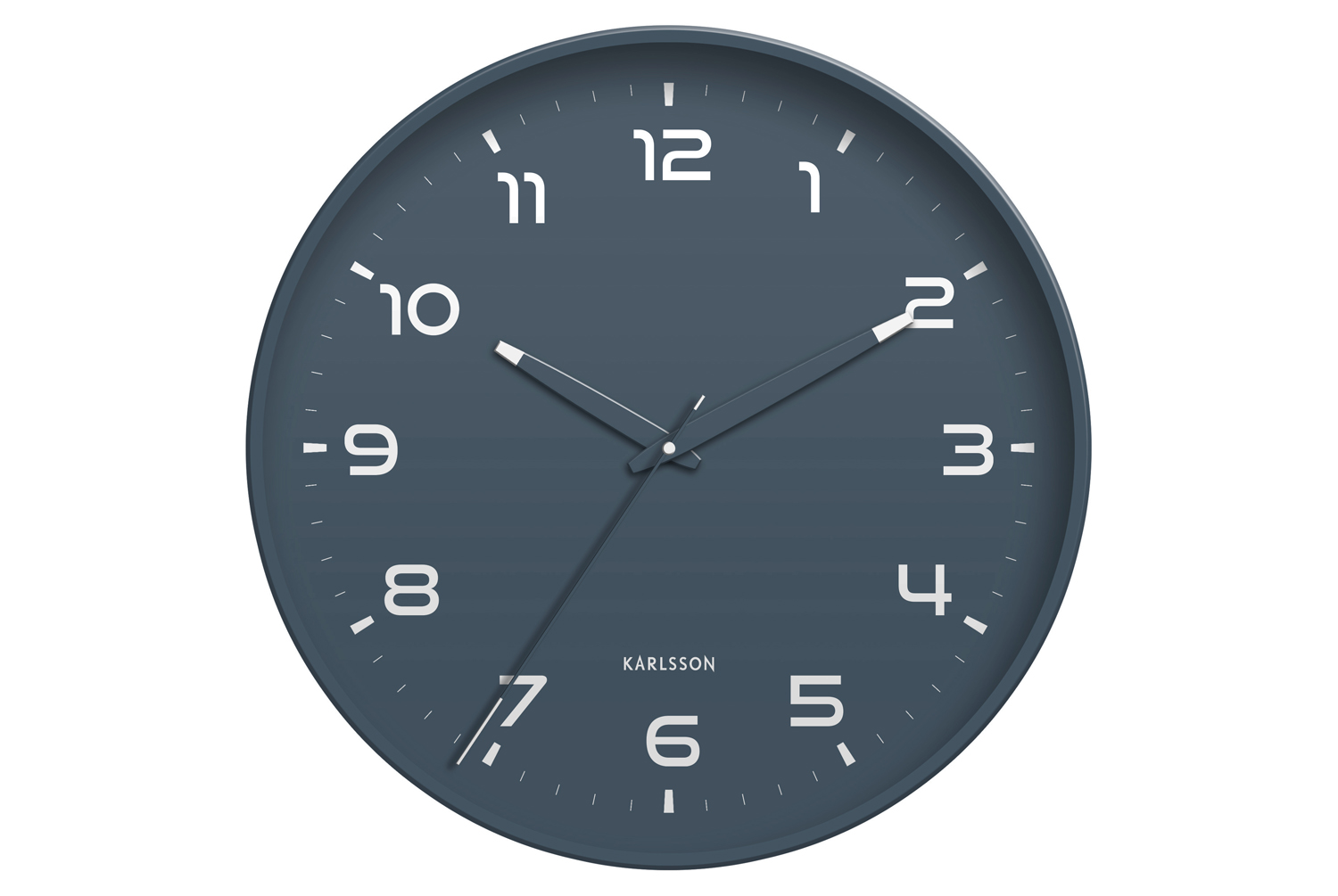 Karlsson - Wandklok Orgullo - Classic blue- Ø40cm