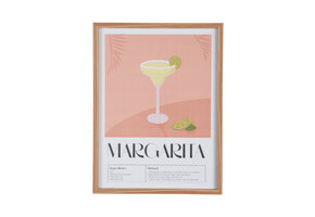 Present Time - Wall Art Margarita - Peach orange