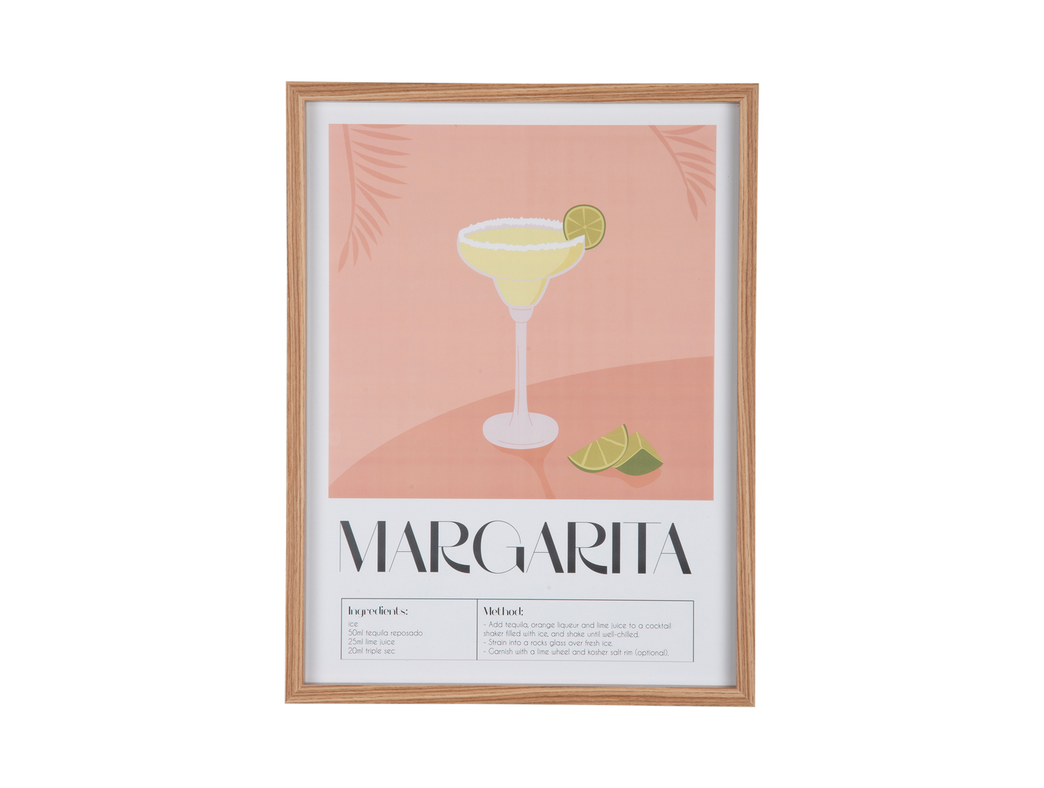 Present Time - Wall Art Margarita - Peach orange