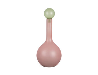 Present Time - Vaas Alegre Globo Large - Soft pink & soft green