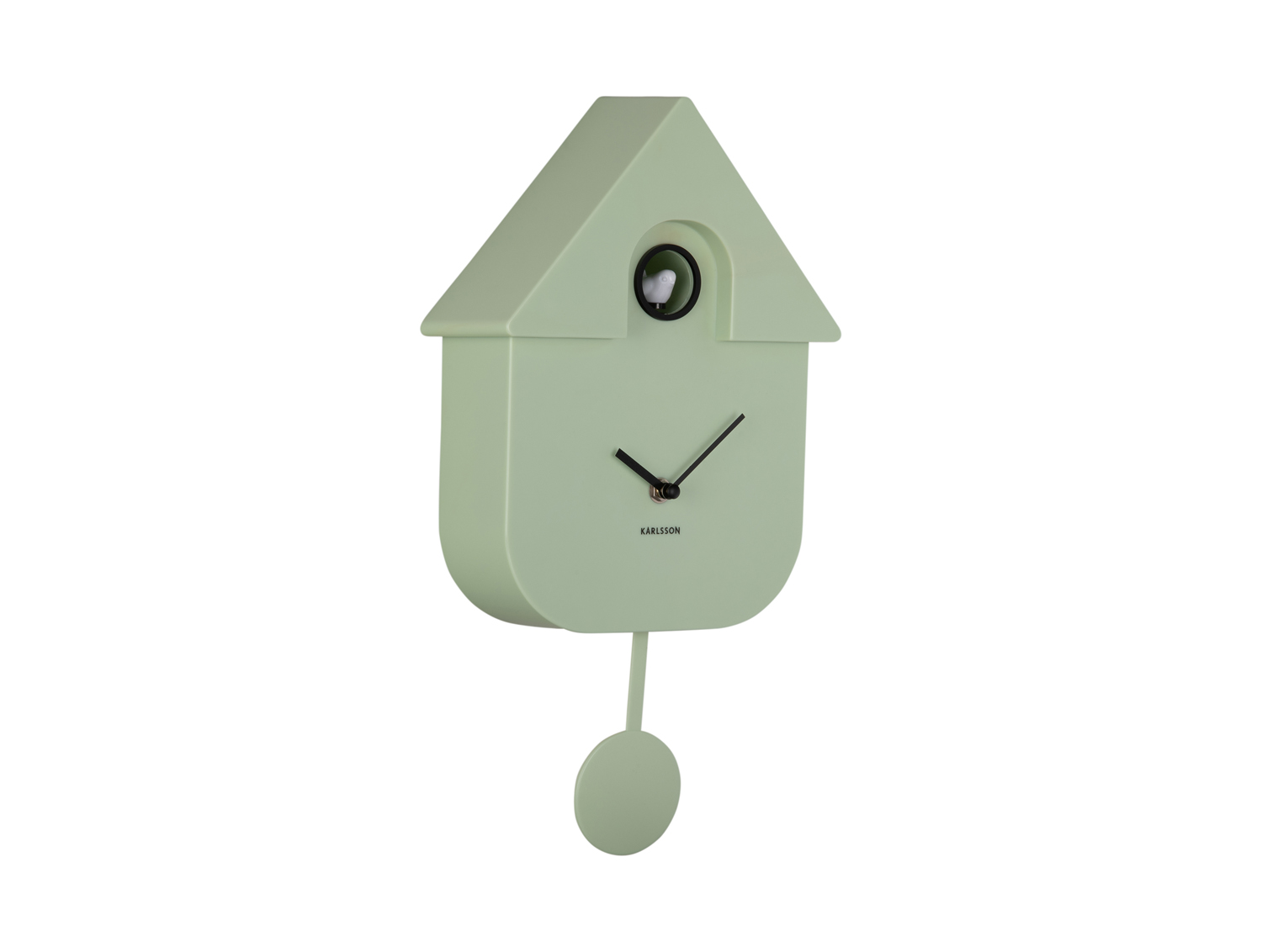 Karlsson - Wandklok Modern Cuckoo - Zachtgroen