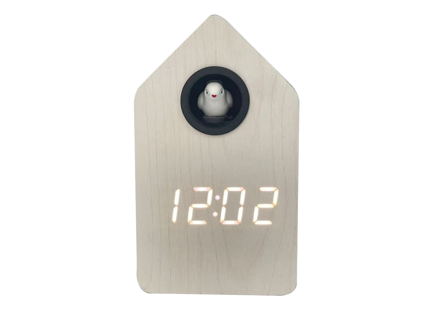 Karlsson - Wekker Cuckoo LED - Wit