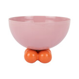 Present Time - Schaal Double Funky Small - Soft pink & bright orange