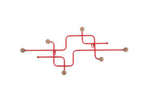 Present Time - Coat Rack Metro - Scarlet red