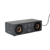Karlsson - Wekker Classic BT Speaker Radio w. Phone Charger - Zwart
