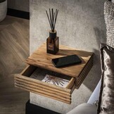 Hoyz Collection - Nachtkastje Layer XS - Massief Acacia Naturel - Set van 2 - 30cm