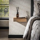 Hoyz Collection - Nachtkastje Layer XS - Massief Acacia Naturel - Set van 2 - 30cm