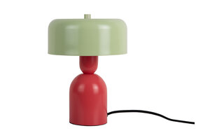 Leitmotiv - Tafellamp Double Funky - Scarlet red & soft green