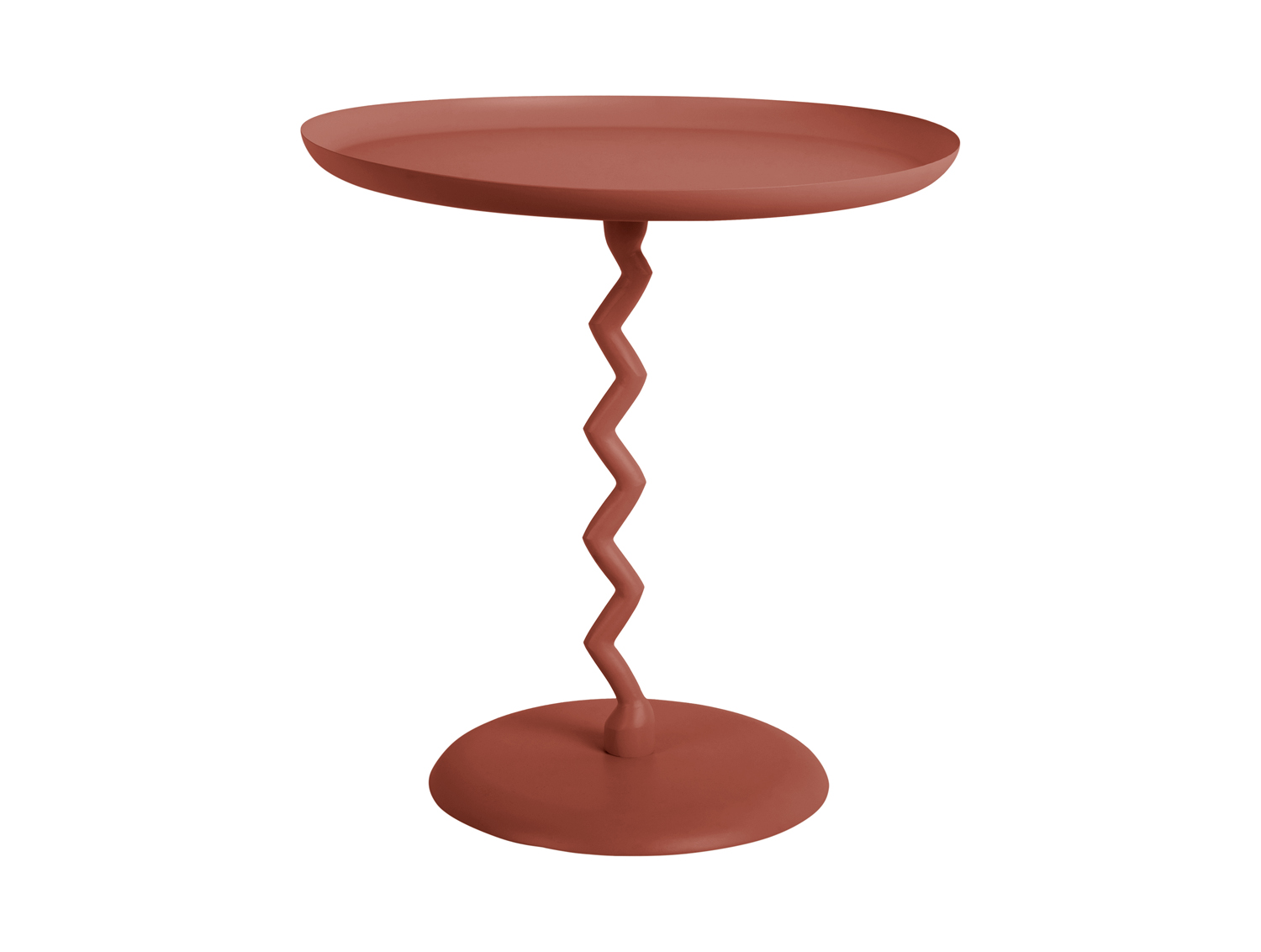Leitmotiv - Bijzettafel Zig Zag Medium - Rode oker