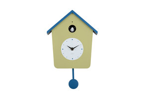 Karlsson - Wandklok Cuckoo Light - Tea green & classic blue