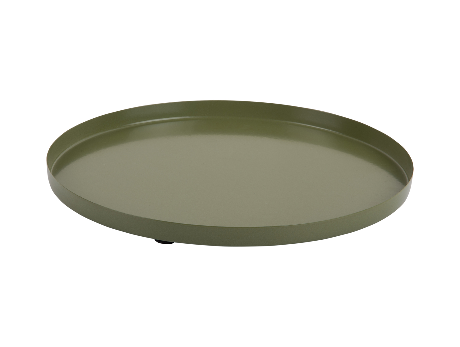 Present Time - Dienblad Servir Rond Extra Small - Army green
