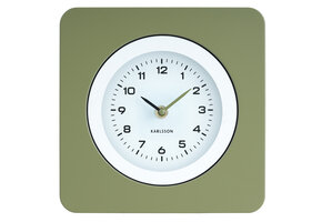 Karlsson - Wandklok New Vintage - Army green- Ø22cm