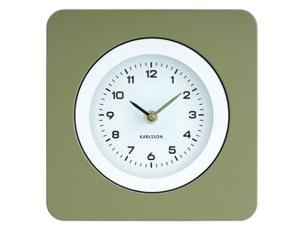 Karlsson - Wandklok New Vintage - Army green- Ø22cm