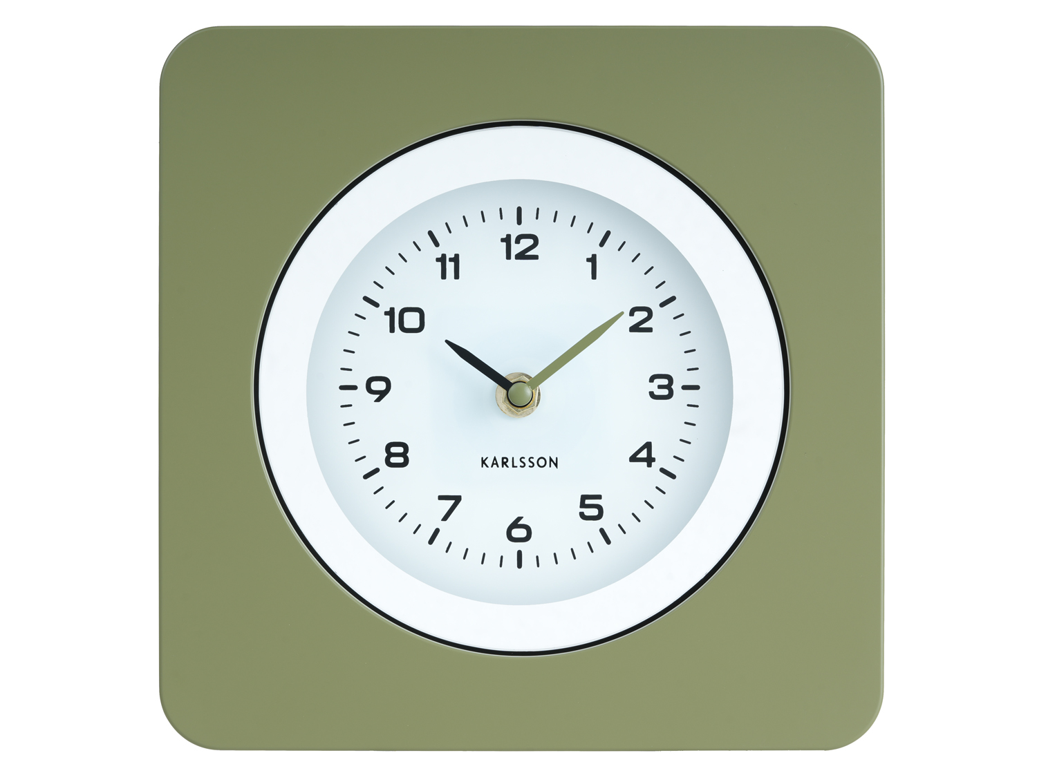 Karlsson - Wandklok New Vintage - Army green- Ø22cm