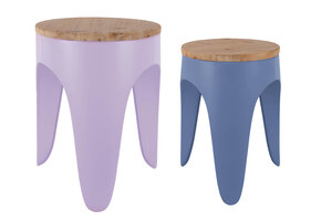 Leitmotiv - Kruk Set Double Funky - Soft purple & classic blue