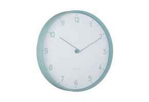 Karlsson - Wandklok Sencillez - Mistige blauw- Ø30cm