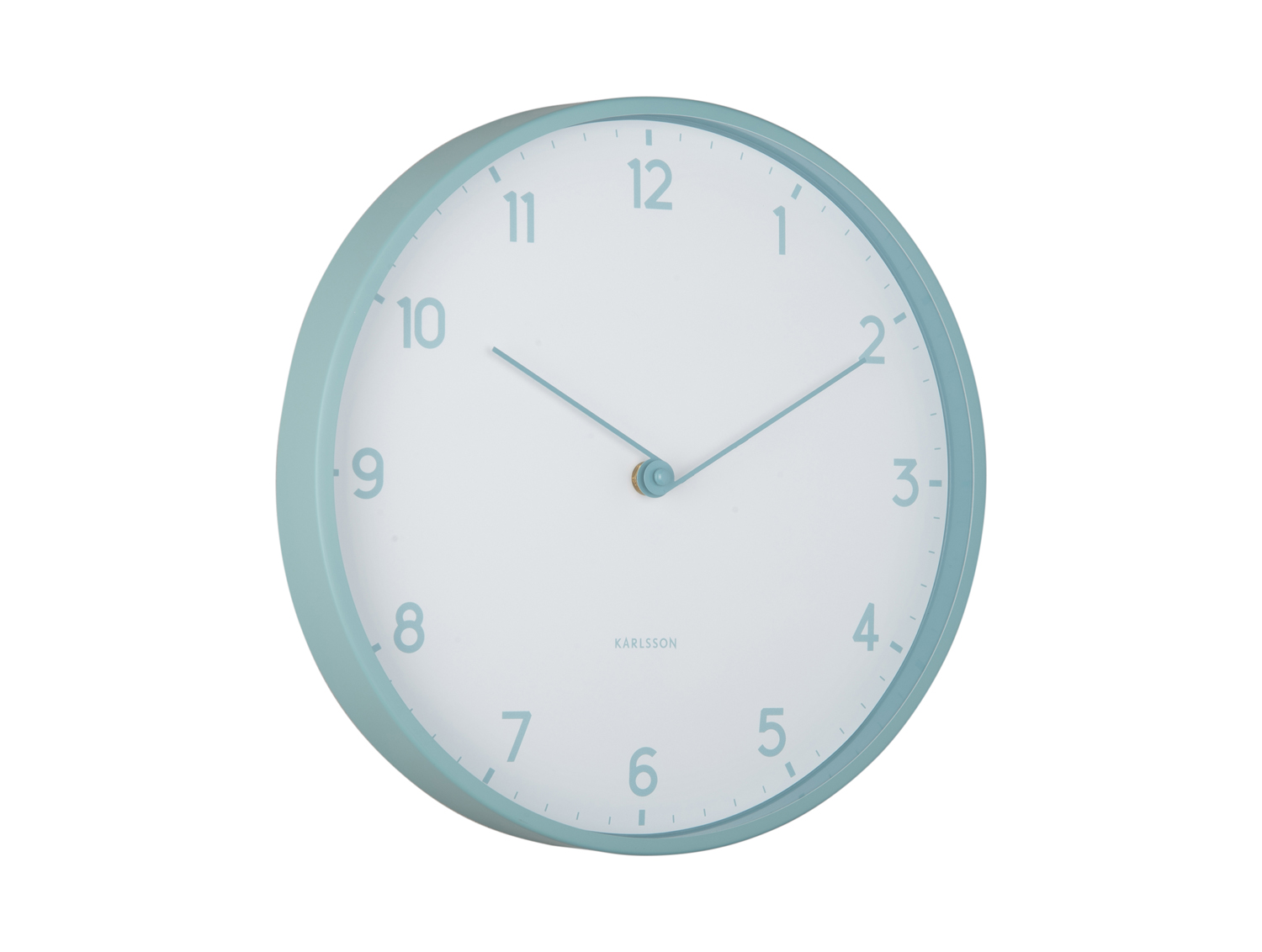 Karlsson - Wandklok Sencillez - Mistige blauw- Ø30cm