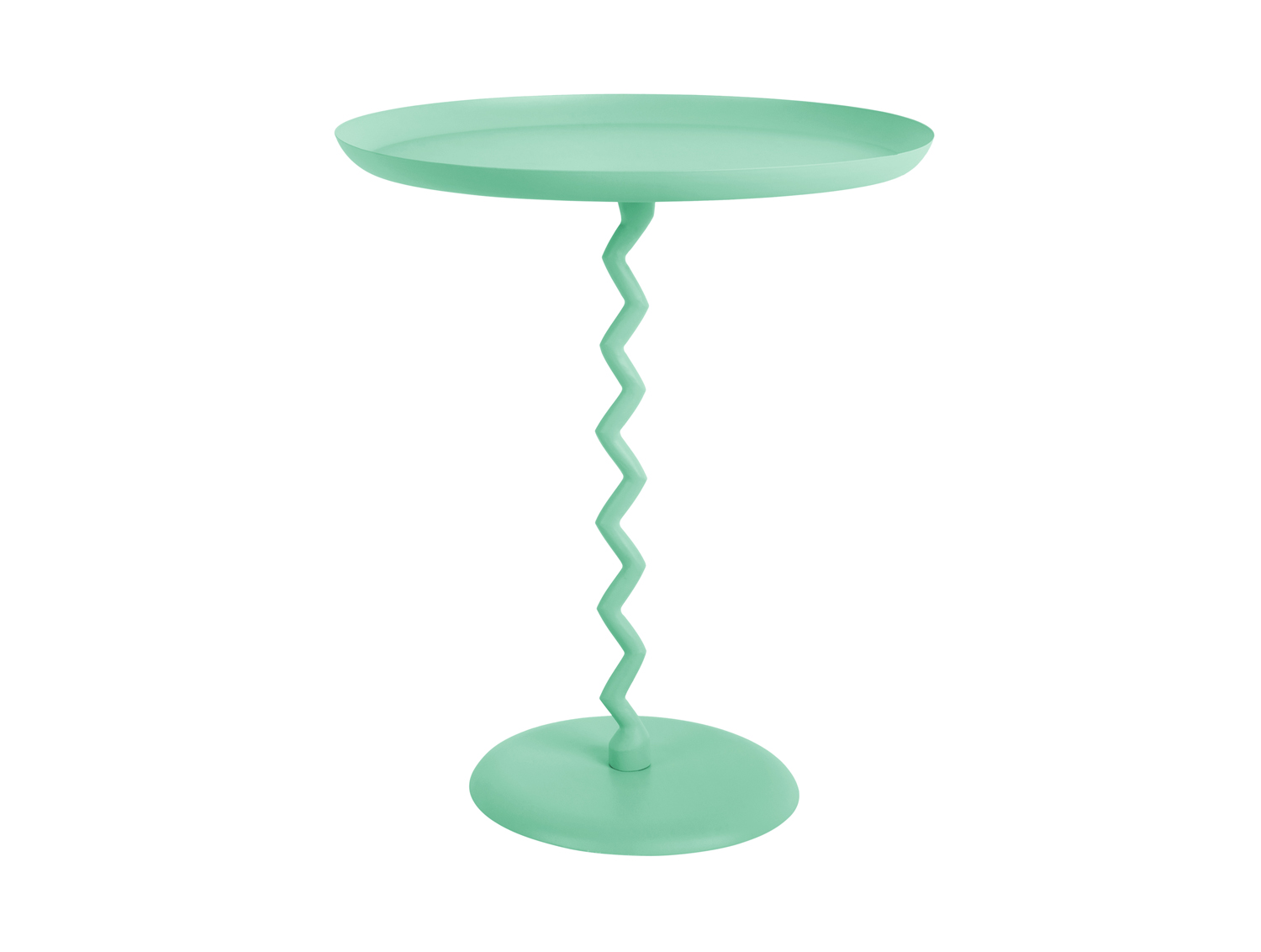 Leitmotiv - Bijzettafel Zig Zag Large - Turquoise blue