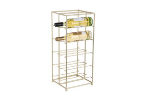 Present Time - Wijnrek Dual Floor - Goud geschilderd