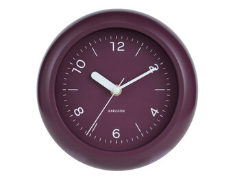 Karlsson - Wandklok Slope - Dark mauve- Ø20cm