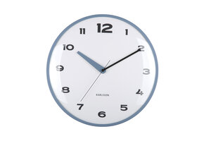 Karlsson - Wandklok Brisk Dome - Classic blue- Ø40cm