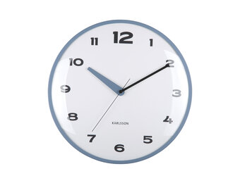 Karlsson - Wandklok Brisk Dome - Classic blue- Ø40cm