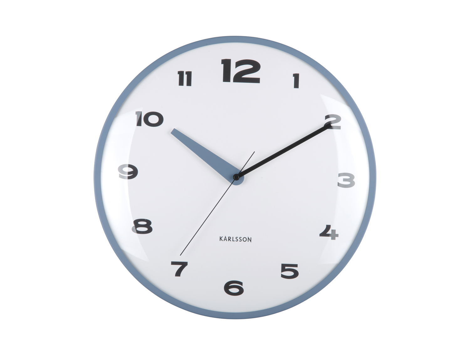 Karlsson - Wandklok Brisk Dome - Classic blue- Ø40cm