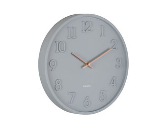 Karlsson - Wandklok Calma - Donkergrijs