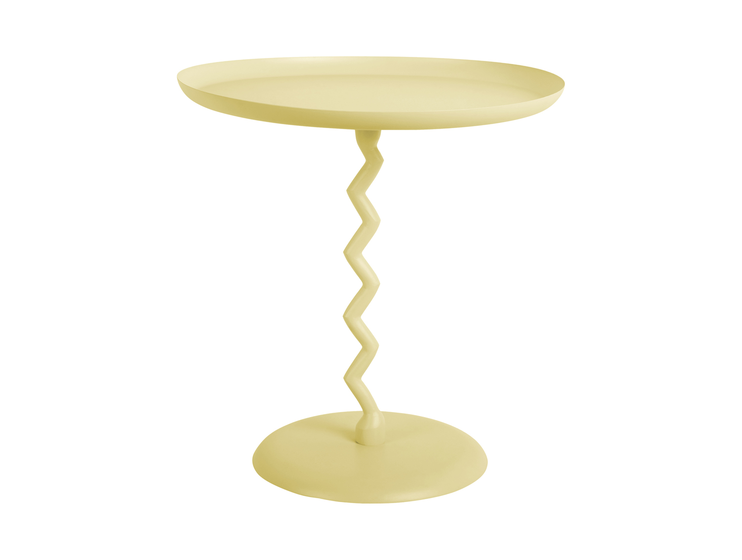 Leitmotiv - Bijzettafel Zig Zag Medium - Zachtgeel