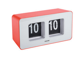 Karlsson - Wand/Tafelklok Funky Flip - Scarlet red