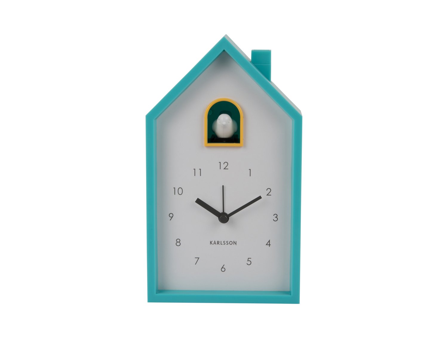 Karlsson - Wekker Modern Cuckoo - Turquoise blue