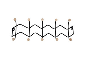 Present Time - Kapstok Zig Zag - Zwart