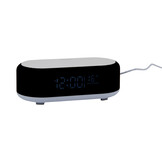 Karlsson - Wekker Vogue w. Phone Charger And Blue Tooth - Zwart