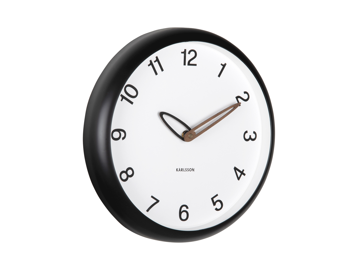 Karlsson - Wandklok Bella - Zwart