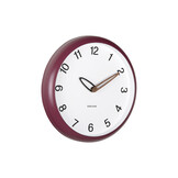 Karlsson - Wandklok Bella - Dark mauve