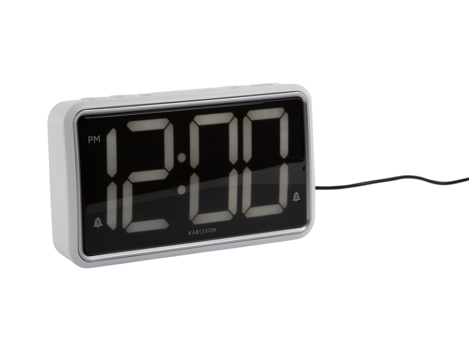 Karlsson - Wekker New Retro - Wit