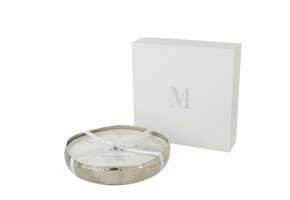 J-Line - Geurkaars M-chic Metaal Zilver Large-44u - 31x31x10cm