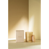 J-Line - Geurkaars Accords Essentiels Oranger Ensoleillé-38h - 8.5x8.5x12.5cm