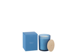 J-Line - Geurkaars Accords Essentiels Embruns Marins-52h - 10.5x10.5x14cm