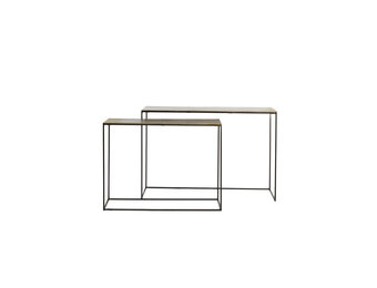 Light & Living - Side ZAYN - 119.5x30.5x78.5cm - Brons - Set van 2