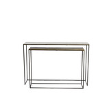 Light & Living - Side ZAYN - 119.5x30.5x78.5cm - Brons - Set van 2