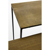 Light & Living - Side ZAYN - 119.5x30.5x78.5cm - Brons - Set van 2