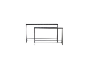 Light & Living - Side MORENA - 140x25x82cm - Zwart - Set van 2