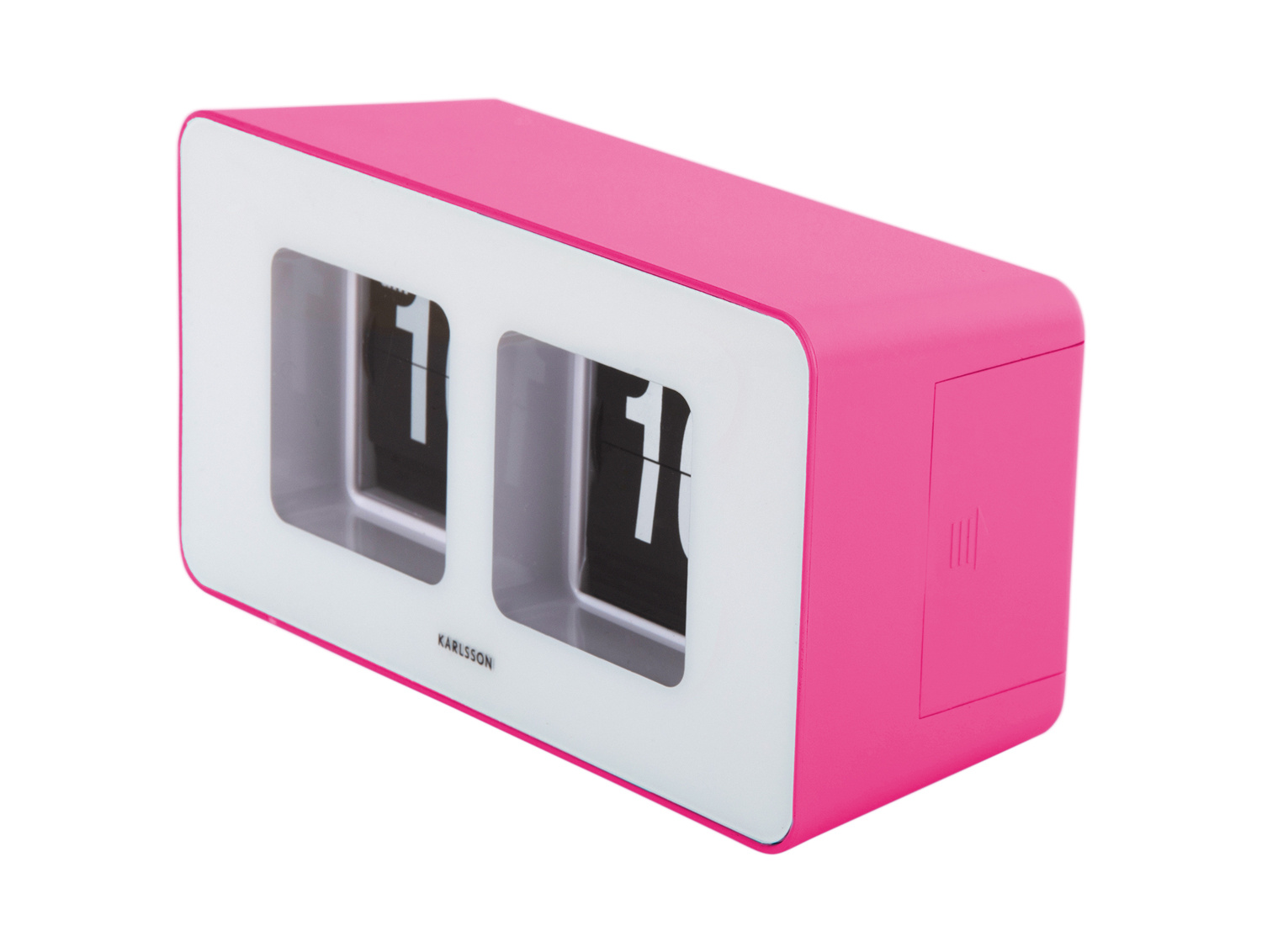 Karlsson - Wand/Tafelklok Funky Flip - Helderroze