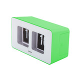 Karlsson - Wand/Tafelklok Funky Flip - Heldergroen