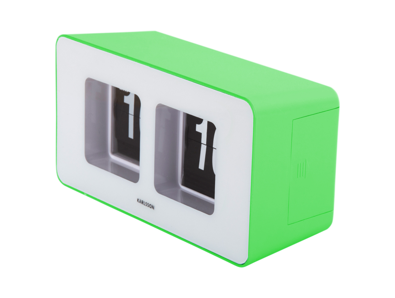 Karlsson - Wand/Tafelklok Funky Flip - Heldergroen
