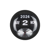 Karlsson - Wandklok Rond Flip - Zwart- Ø32,6cm