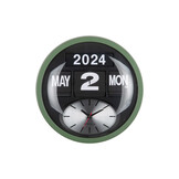 Karlsson - Wandklok Rond Flip - Jungle groen- Ø32,6cm
