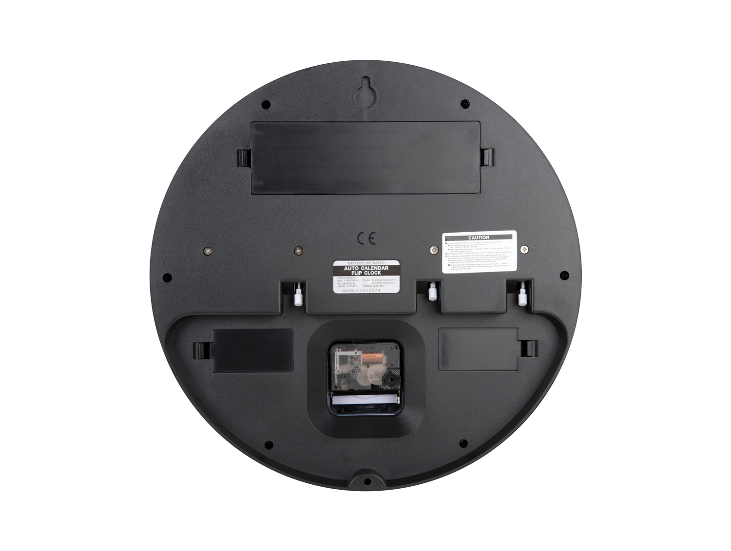 Karlsson - Wandklok Rond Flip - Jungle groen- Ø32,6cm